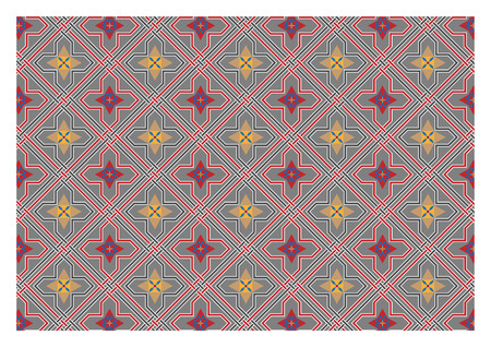 islamic pattern style design base on four point star and square