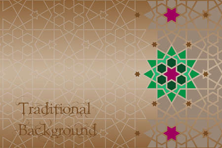 abstract background islamic greeting card vector illustrationのイラスト素材