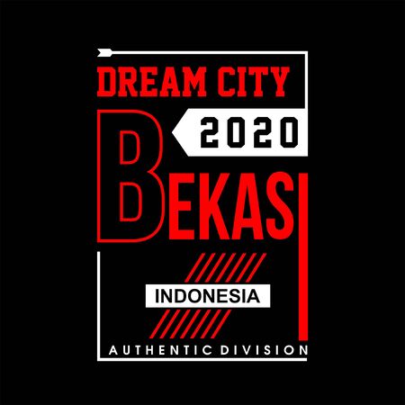 Dream city bekasi indonesia vintageのイラスト素材
