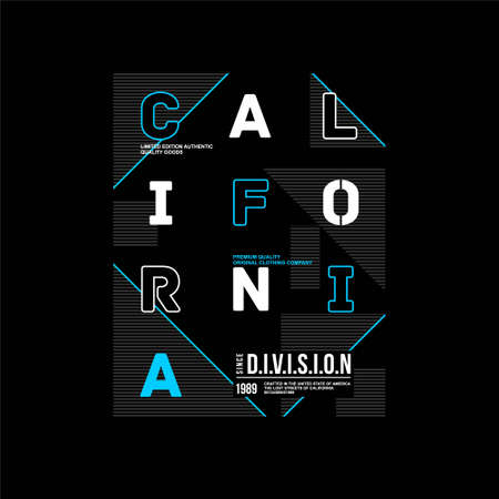 california limited edition authentic vintage fashionのイラスト素材