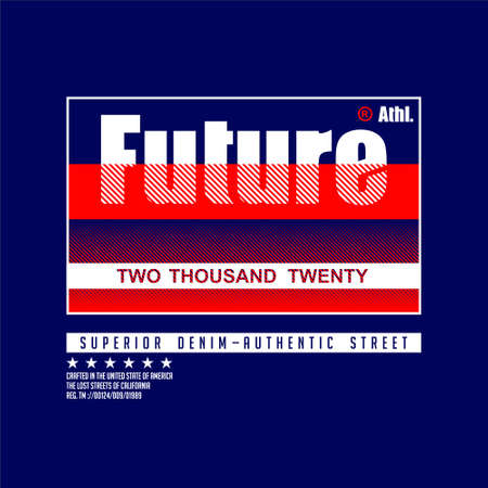 future athl two thausand twenty superior denimのイラスト素材