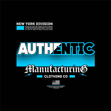 new york division authentic manufacturing vintage fashionのイラスト素材