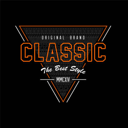 original brand classic vintage fashionのイラスト素材