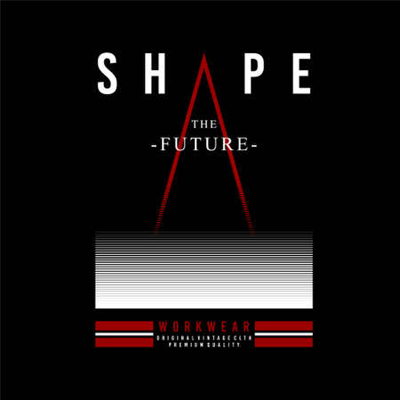 shape the future workwear vintageのイラスト素材