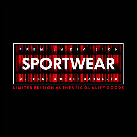 sportwear premium division authentic sport garment vintageのイラスト素材