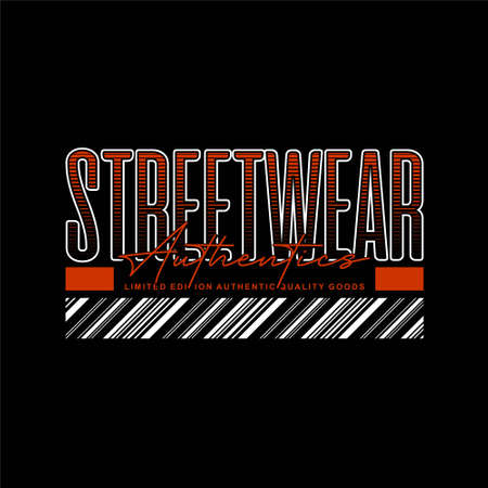 streetwear authentics limited edition vintage fashionのイラスト素材