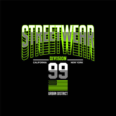 streetwear division california new york urban district vintageのイラスト素材