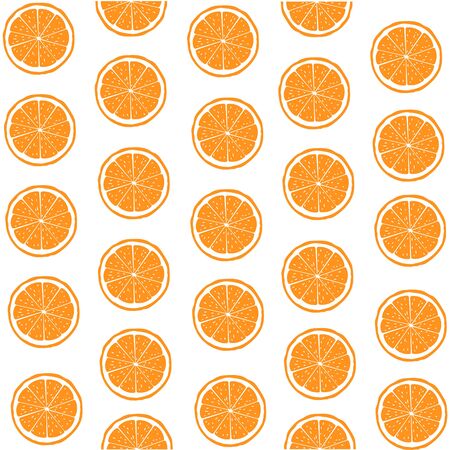 Vector illustration of oranges background design.