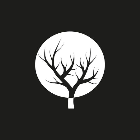 Vector illustration of abstract tree icon. Isolated.のイラスト素材
