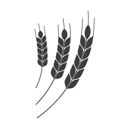 Vector illustration of ears of wheat icon. Isolated.のイラスト素材