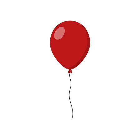 Balloon isolated icon on white background.のイラスト素材