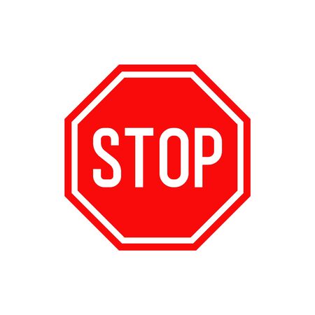 Vector illstration of stp sign. Flat design. Isolated.のイラスト素材