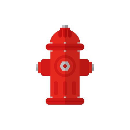 Vector illstration of hydrant icon. Flat design. Isolated.のイラスト素材