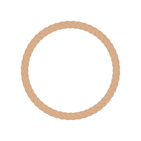 Vector illstration of rope. Flat design. Isolated.のイラスト素材