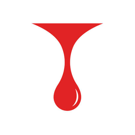 Drop of blood icon design. Vector illustration.のイラスト素材