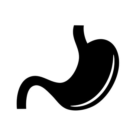 Stomach icon design in flat style.のイラスト素材