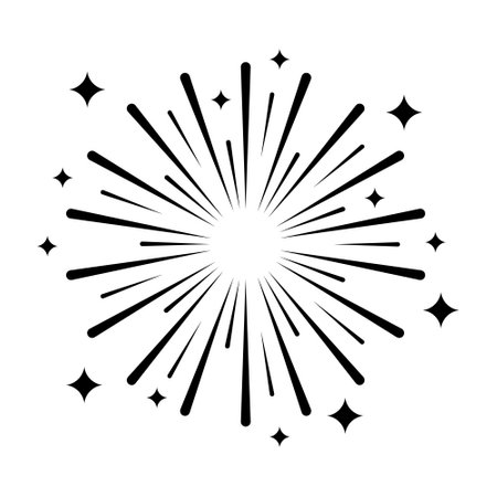 Illustration of a decorative starburst.のイラスト素材