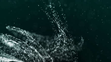 Whirlwind of dust particles. abstract primitives. 3d rendering