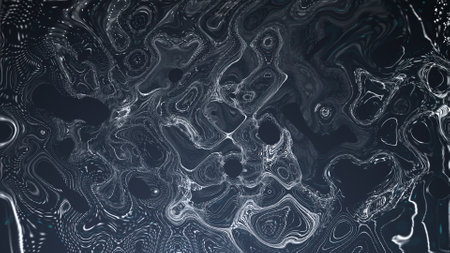 Vortex of dust particles. abstract fragments. 3D rendering