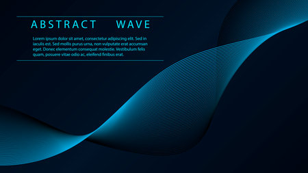 Modern equalizer. Technology background concept dynamic wave Vector illustration.のイラスト素材