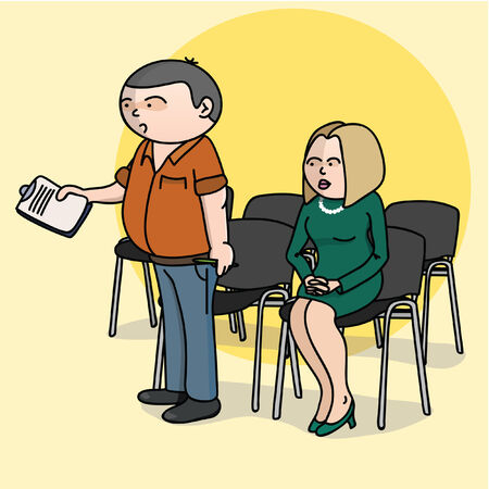 Illustration of office workersの写真素材