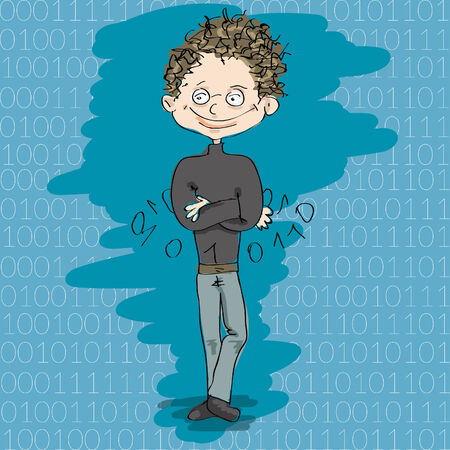  illustration of web developerのイラスト素材