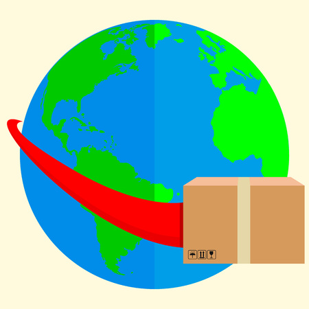 Delivery worldのイラスト素材