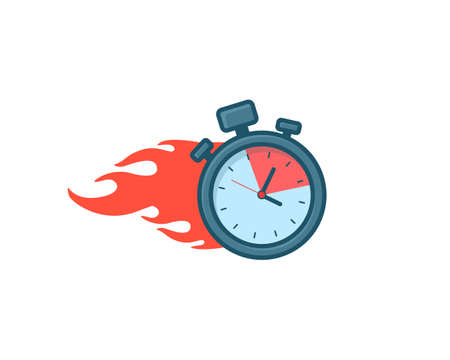 Express delivery icon in line art style for apps and website isolated on white background. delivery concept. vector illustration. flat design.のイラスト素材