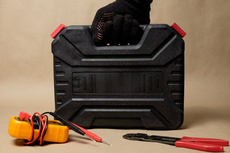 Essential Tool Case for Home Improvement and Construction Projectsの写真素材