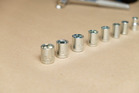 Set of hexagonal socketsの写真素材