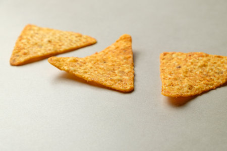Crunchy snacks waiting to be dipped at a casual gathering with friendsの写真素材