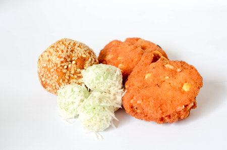 Local food on white 