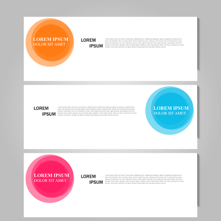 Vector abstract design banner template. Vectorのイラスト素材
