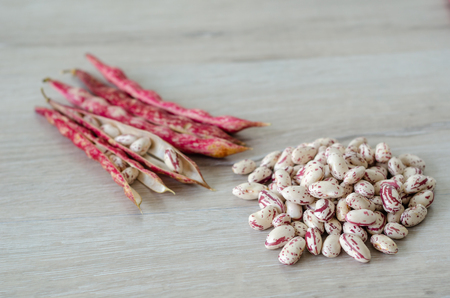 Red kidney beans in  bowl, close-up, shallow depth of field.blurred background