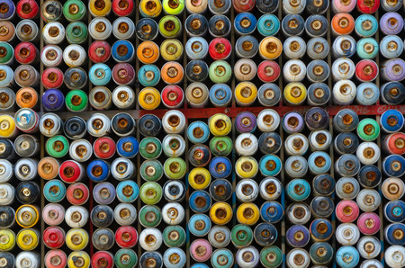 Colorful background, abstract, consisting of colorful spray paintsの写真素材