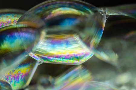 Soap bubbles texture, abstract backgroundの写真素材