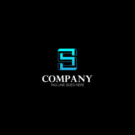 Isometric S letter logo. Neon lights emblem. Multicolor gradient impossible lines design. Cubic bright icon for blockchain labels, nightlife headlines, futuristic posters, NFT advertisement.のイラスト素材