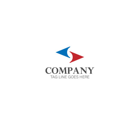 logo letter S arrow monogram with the concept of right and left arrows on white background.のイラスト素材