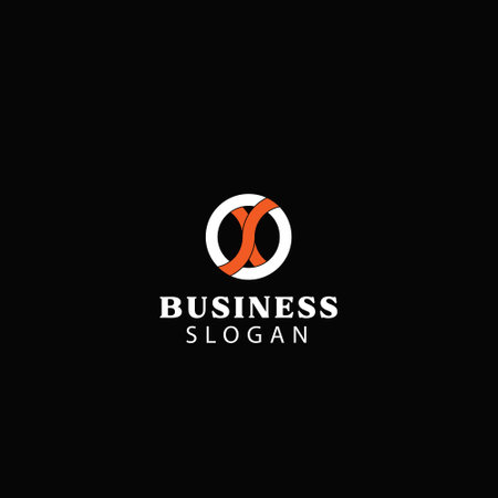 X OX XO letter logo design vector templateのイラスト素材
