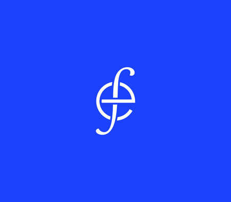 Letter EF or FE or FG Monogram with eps 10.のイラスト素材
