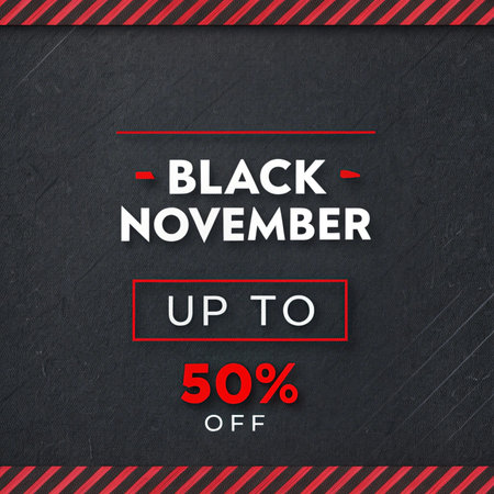 Black Friday sale banner. Black background. Vector illustration. Eps 10の素材