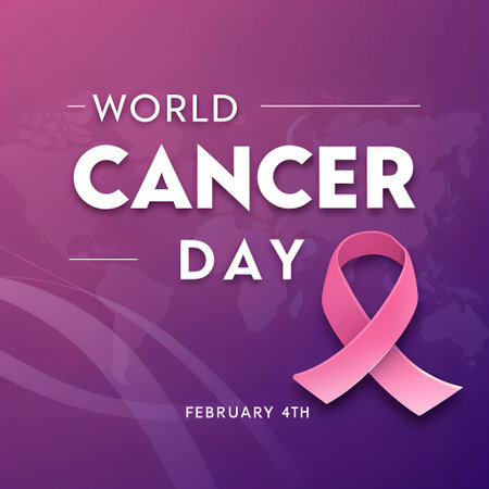World Cancer Day. Vector Illustration. Design for banner, poster or print.の素材