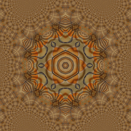 Kaleidoscope of color with beautiful ornamental - Thorough background.