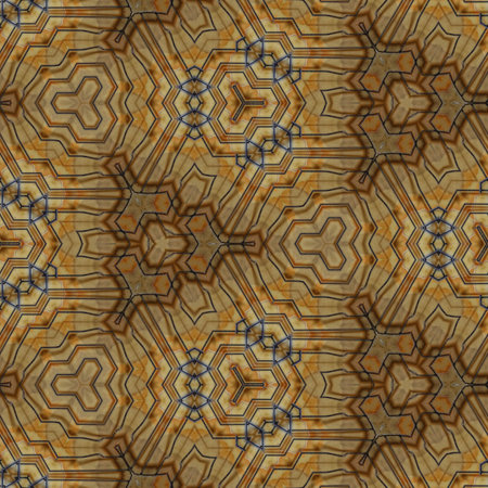 Seamless kaleidoscope pattern, endless texture for wallpaper.