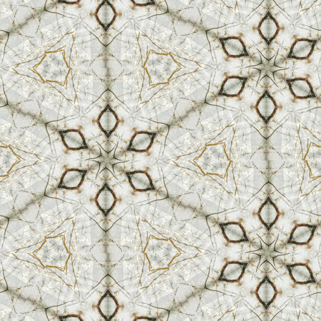 Seamless kaleidoscope pattern, endless texture for wallpaper.の写真素材