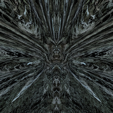 Abstract background. Computer generated graphics. Fractal art. Visionary surreal artwork. Mixed media. Graphic design. Unique pattern.の写真素材