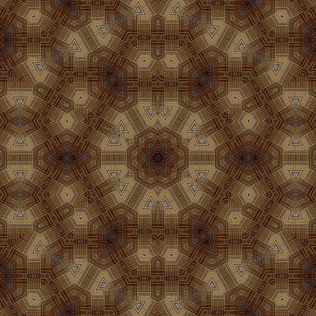 Kaleidoscope abstract background. Seamless pattern. Based on ancient Greek ornament.