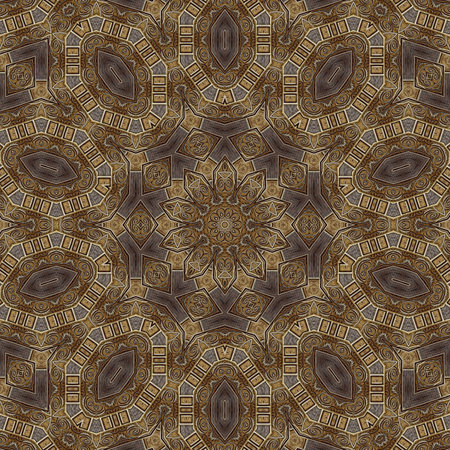 Seamless abstract pattern, symmetric kaleidoscope background.の写真素材