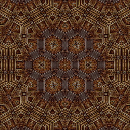 Kaleidoscopic wallpaper tiles. Seamless texture or backgroundの写真素材