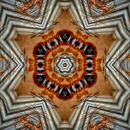 Kaleidoscopic wallpaper tiles. Seamless texture or background